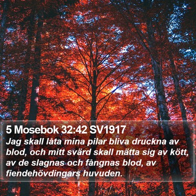 5 Mosebok 32:42 SV1917 Bible Verse Image