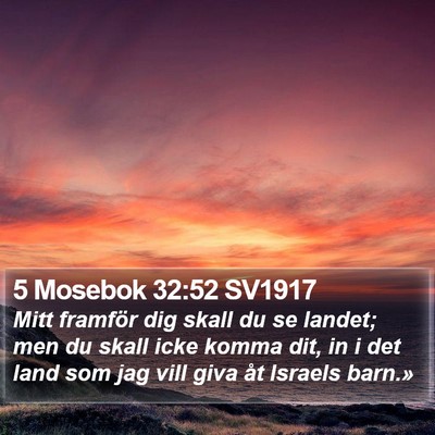 5 Mosebok 32:52 SV1917 Bible Verse Image