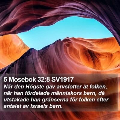 5 Mosebok 32:8 SV1917 Bible Verse Image