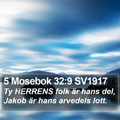 5 Mosebok 32:9 SV1917 Bible Verse Image