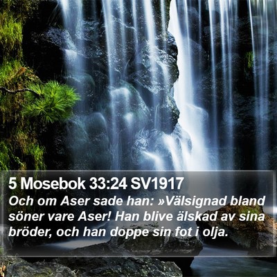 5 Mosebok 33:24 SV1917 Bible Verse Image