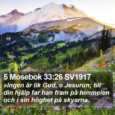 5 Mosebok 33:26 SV1917 Bible Verse Image
