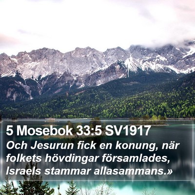 5 Mosebok 33:5 SV1917 Bible Verse Image