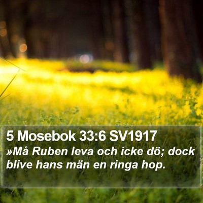 5 Mosebok 33:6 SV1917 Bible Verse Image