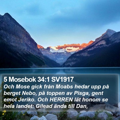 5 Mosebok 34:1 SV1917 Bible Verse Image