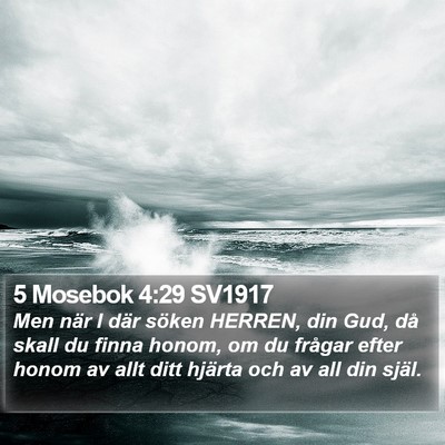 5 Mosebok 4:29 SV1917 Bible Verse Image