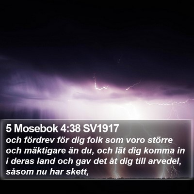5 Mosebok 4:38 SV1917 Bible Verse Image