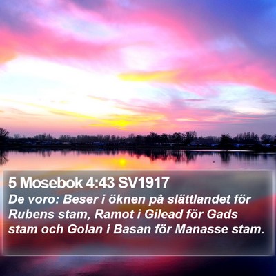 5 Mosebok 4:43 SV1917 Bible Verse Image