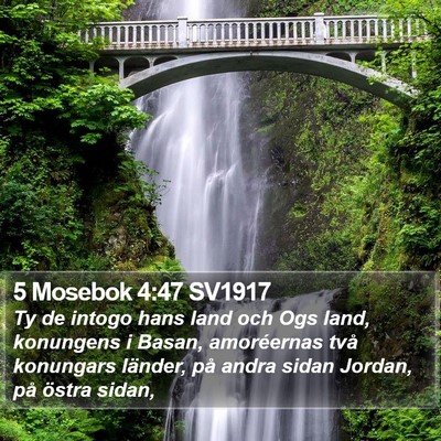 5 Mosebok 4:47 SV1917 Bible Verse Image