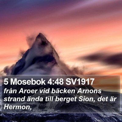 5 Mosebok 4:48 SV1917 Bible Verse Image