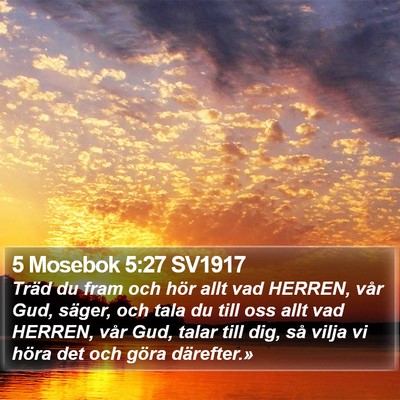 5 Mosebok 5:27 SV1917 Bible Verse Image