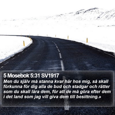 5 Mosebok 5:31 SV1917 Bible Verse Image