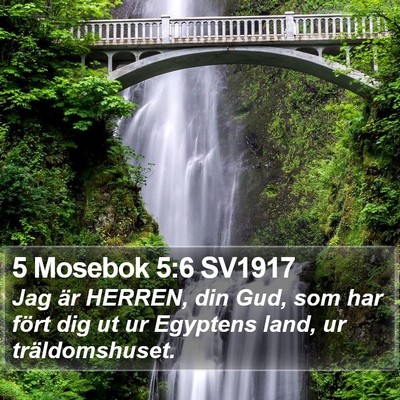5 Mosebok 5:6 SV1917 Bible Verse Image