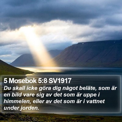 5 Mosebok 5:8 SV1917 Bible Verse Image