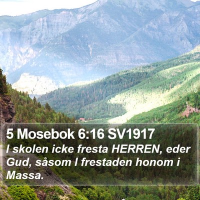 5 Mosebok 6:16 SV1917 Bible Verse Image