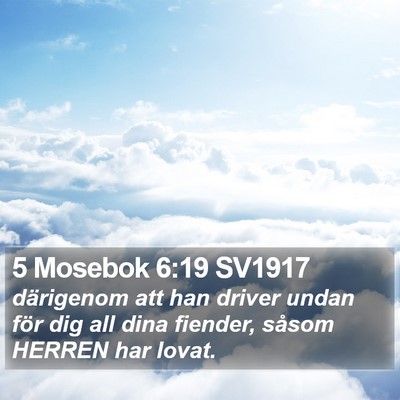 5 Mosebok 6:19 SV1917 Bible Verse Image