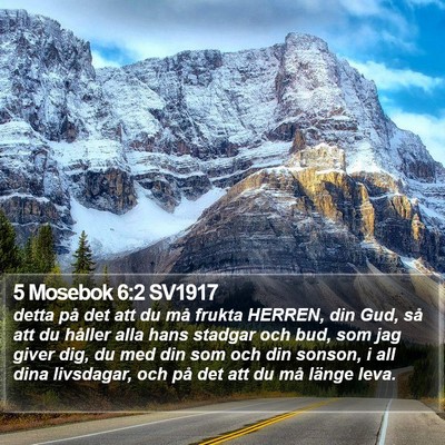 5 Mosebok 6:2 SV1917 Bible Verse Image
