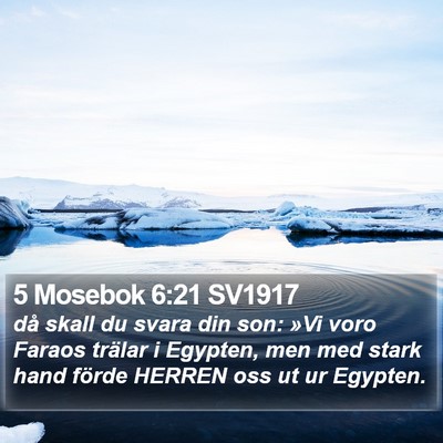 5 Mosebok 6:21 SV1917 Bible Verse Image