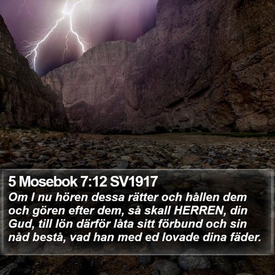 5 Mosebok 7:12 SV1917 Bible Verse Image