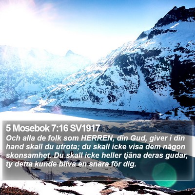 5 Mosebok 7:16 SV1917 Bible Verse Image
