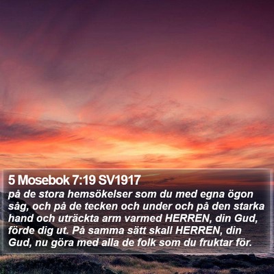 5 Mosebok 7:19 SV1917 Bible Verse Image