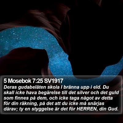5 Mosebok 7:25 SV1917 Bible Verse Image