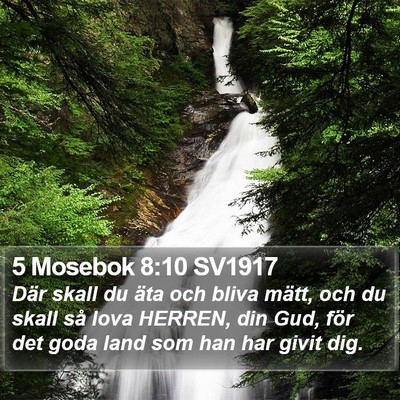 5 Mosebok 8:10 SV1917 Bible Verse Image