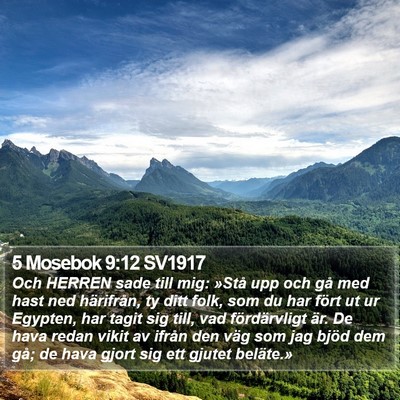 5 Mosebok 9:12 SV1917 Bible Verse Image