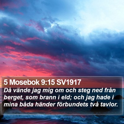 5 Mosebok 9:15 SV1917 Bible Verse Image