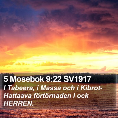 5 Mosebok 9:22 SV1917 Bible Verse Image