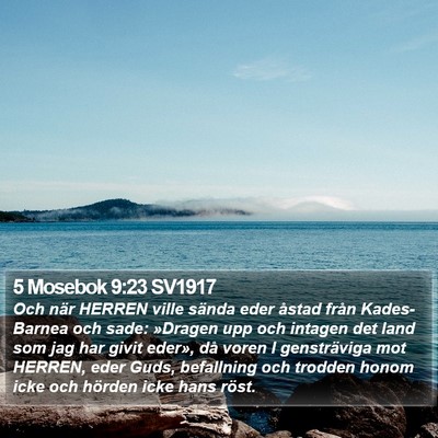 5 Mosebok 9:23 SV1917 Bible Verse Image
