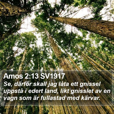 Amos 2:13 SV1917 Bible Verse Image