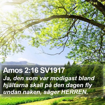 Amos 2:16 SV1917 Bible Verse Image