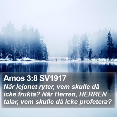 Amos 3:8 SV1917 Bible Verse Image