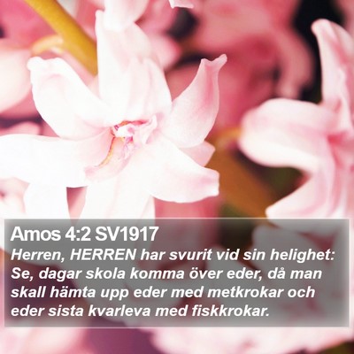 Amos 4:2 SV1917 Bible Verse Image