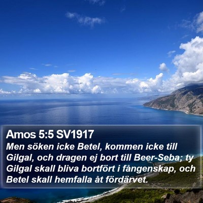 Amos 5:5 SV1917 Bible Verse Image