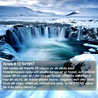 Amos 6:10 SV1917 Bible Verse Image