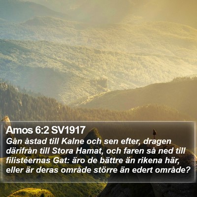 Amos 6:2 SV1917 Bible Verse Image