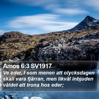 Amos 6:3 SV1917 Bible Verse Image