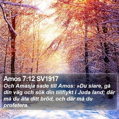Amos 7:12 SV1917 Bible Verse Image