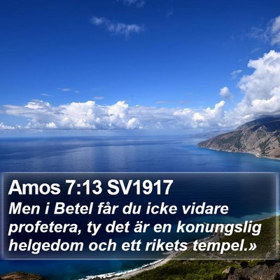 Amos 7:13 SV1917 Bible Verse Image