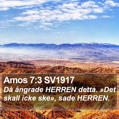 Amos 7:3 SV1917 Bible Verse Image