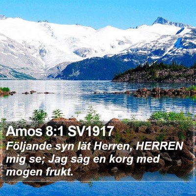 Amos 8:1 SV1917 Bible Verse Image