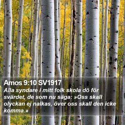 Amos 9:10 SV1917 Bible Verse Image