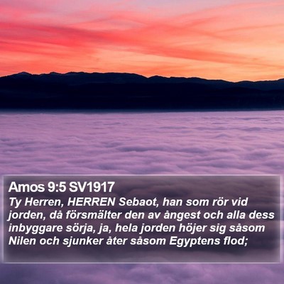 Amos 9:5 SV1917 Bible Verse Image