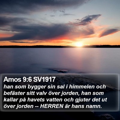 Amos 9:6 SV1917 Bible Verse Image