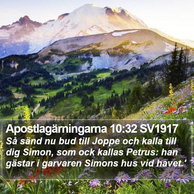 Apostlagärningarna 10:32 SV1917 Bible Verse Image