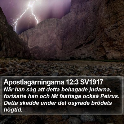Apostlagärningarna 12:3 SV1917 Bible Verse Image