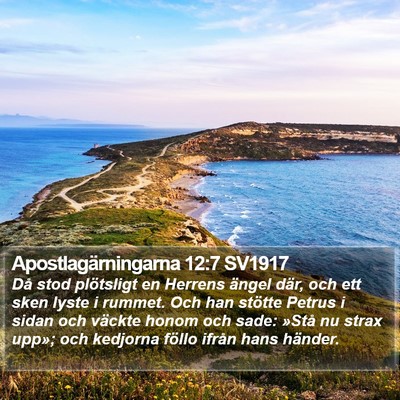 Apostlagärningarna 12:7 SV1917 Bible Verse Image