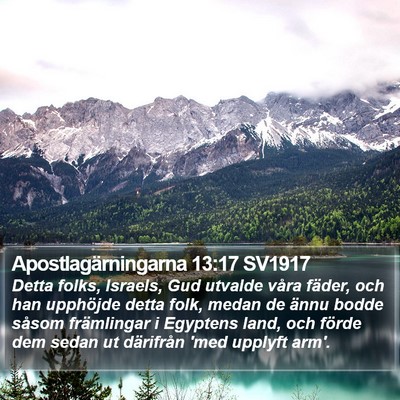 Apostlagärningarna 13:17 SV1917 Bible Verse Image